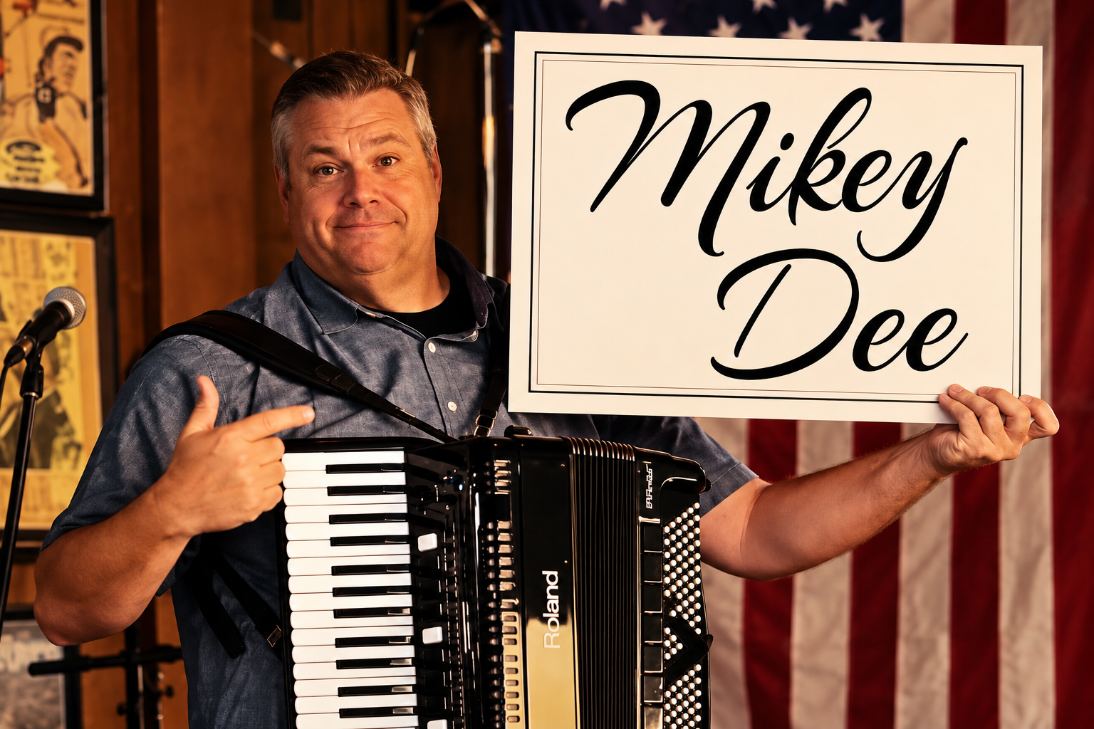 Mikey Dee, featured performer at the Trenthouse Inn Oktoberfest